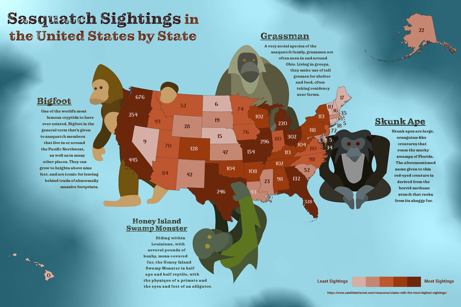 Sasquatch Sightings Map